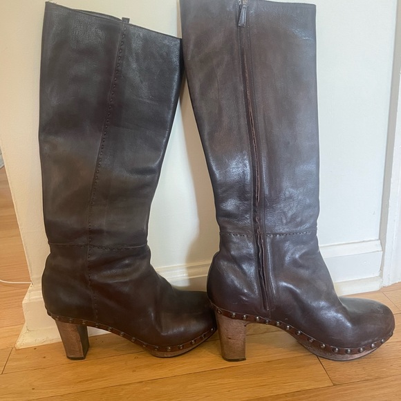 Henry Cuir Ebano Clog boot - Picture 4 of 10